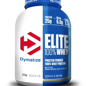 Poudre Protéinée Elite Whey Dymatize – 100% Whey – Pot 2,17 kg