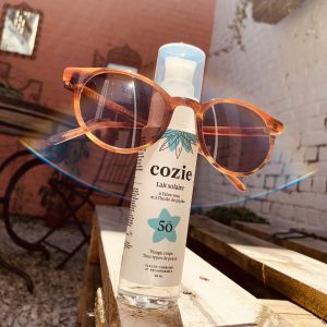 Lait solaire SPF 50 à l’aloe vera et à l,huile de jojoba – 50ml