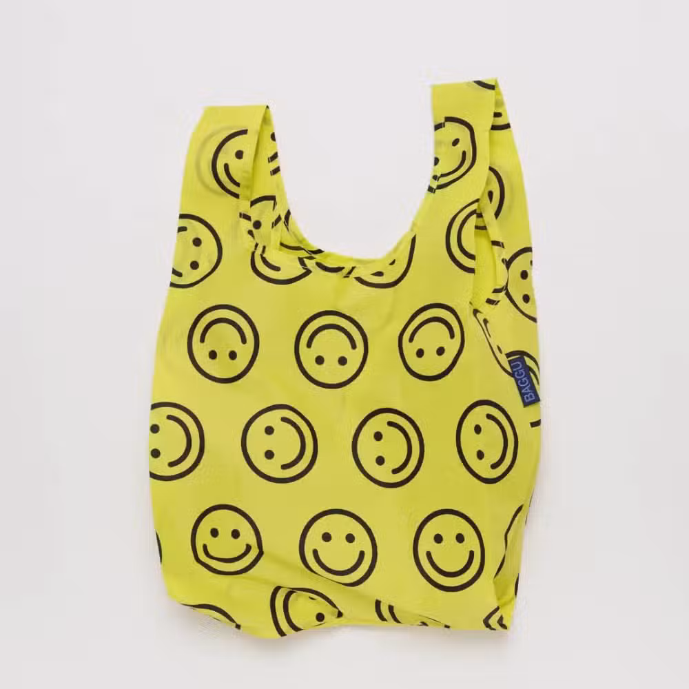 « Baby Baggu » Jaune Happy, le mini sac réutilisable éco & fun – Twicy Store